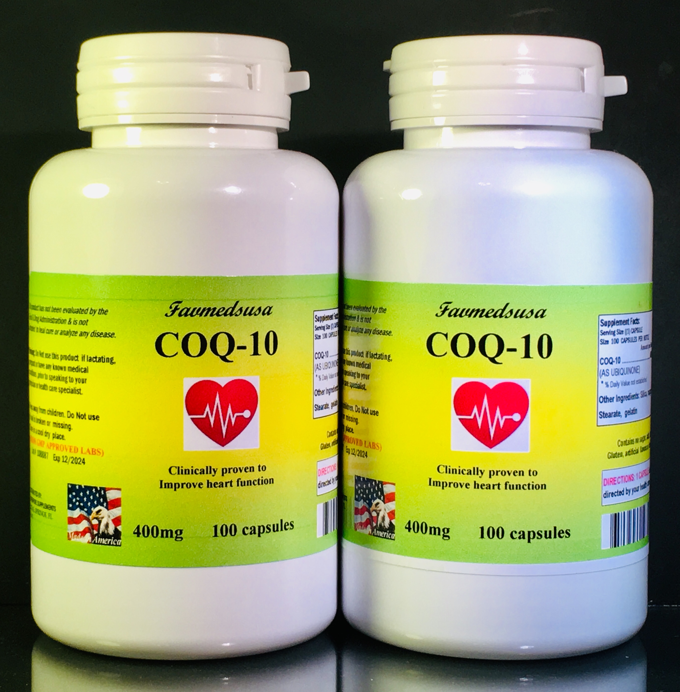 CoQ-10 400mg - 200 (2x100) capsules